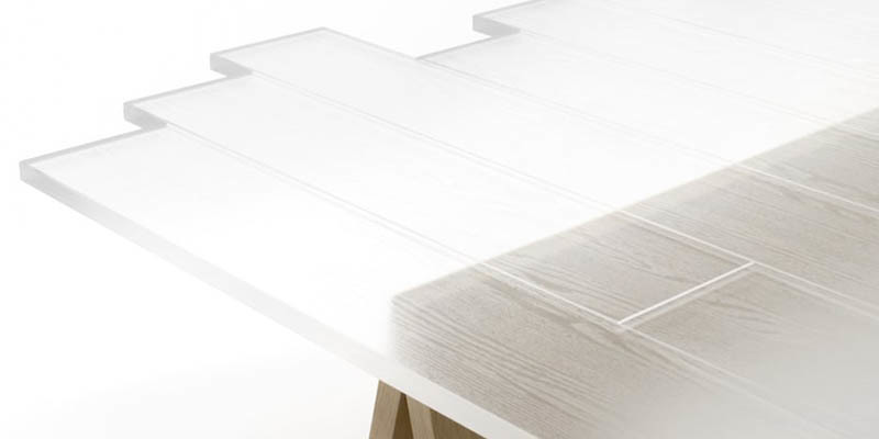 Nendo Transparent Table Lede