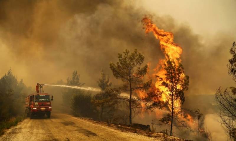 A Wildfire On The Southern Turkish Coast Near Manavgat, Antalya Province. Photograph Kaan Soyturk Reuters